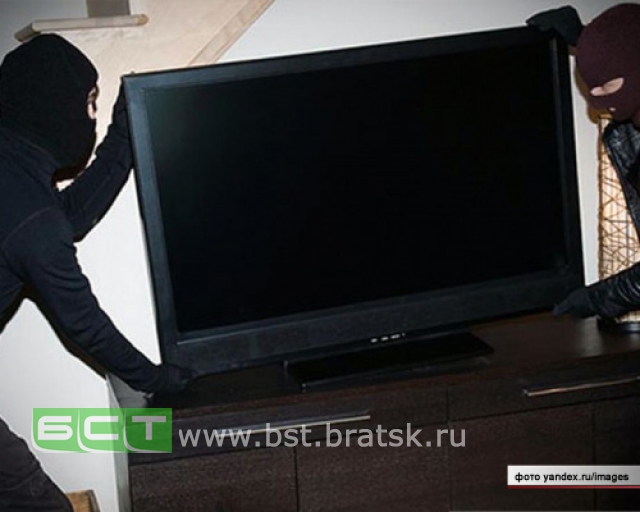 Братские полицейские в течение суток задержали похитителя телевизора