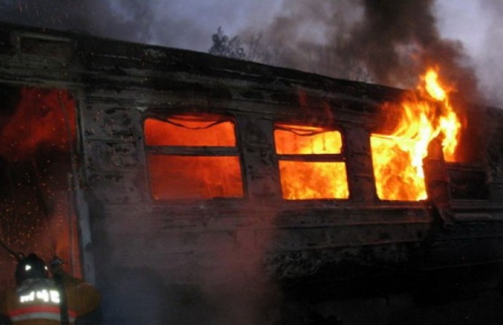 В Вихоревском депо сгорел локомотив