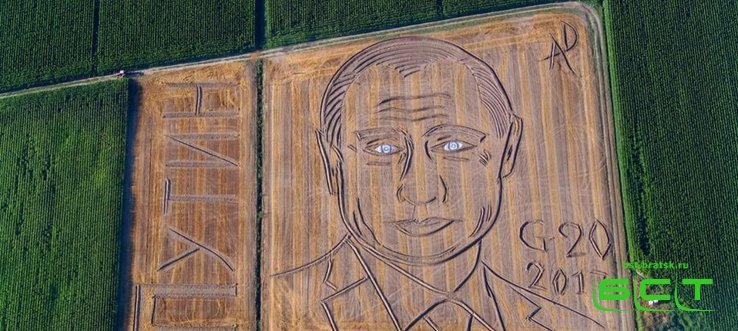 Портрет Путина появился на итальянском поле