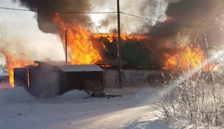 На "Конном дворе" в Братске произошёл пожар