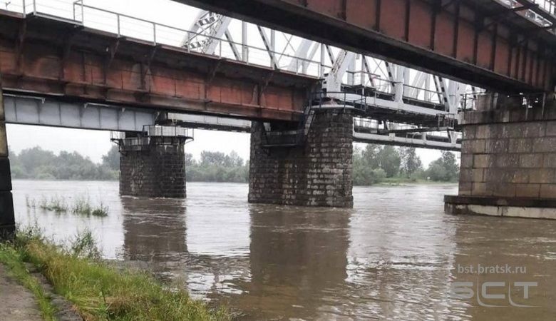 Уровень воды в реке Ия начал снижаться