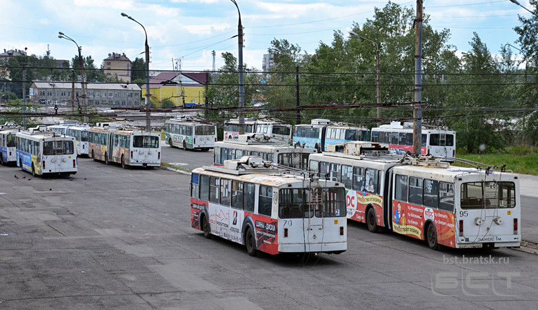 В Братске прекращено движение троллейбусов по маршруту № 1УКт