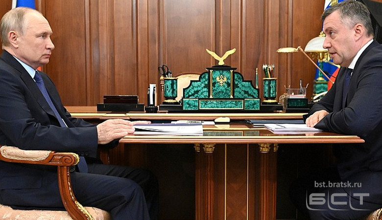 Губернатор Иркутской области встретился с президентом Владимиром Путиным 